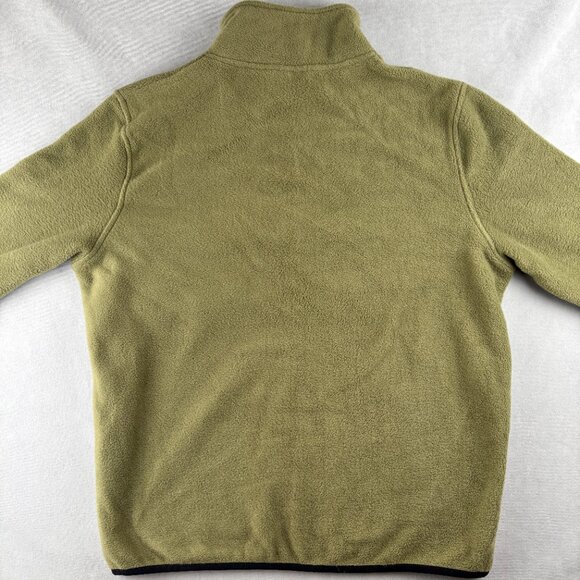 WeSC Pullover Mens L Green 1/4 Zip Mitch Solid Fleece Mock Neck L413470M Fall - Picture 3 of 8